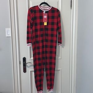Plaid kids onesie (Size Large - 10/12)